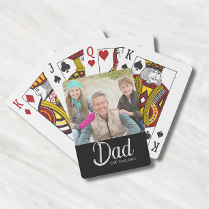 Papa Opgericht Foto  Pokerkaarten