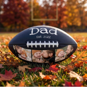 Papa Opgericht Foto Pret Vette Witte Tekst Zwart American Football