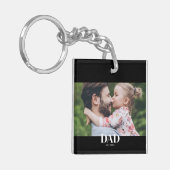 Papa Opgericht Foto Sleutelhanger (Voorkant Links)