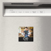 Papa Opgericht Foto Vaderdag Magneet (Insitu (Vaatwasser))