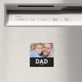 Papa Opgericht Foto Vaderdag Magneet (Insitu (Vaatwasser))
