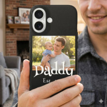 Papa Opgericht Foto Zwart Fun Bold Eenvoudig