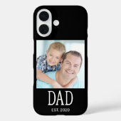 Papa Opgericht Foto Zwarte Case-Mate  iPhone Case (Achterkant)