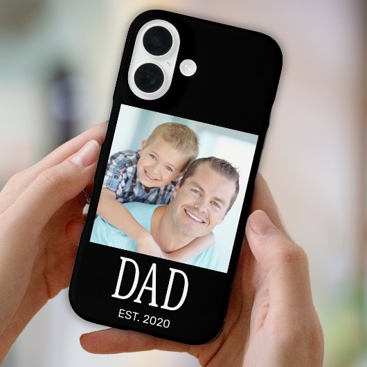Papa Opgericht Foto Zwarte Case-Mate  iPhone Case