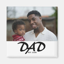 Papa Opgericht Fotocadeau Magneet