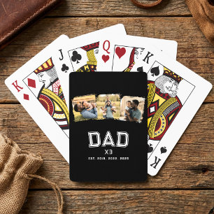 Papa Opgericht Jaar Bold Nieuw Papa 3 Foto Pokerkaarten