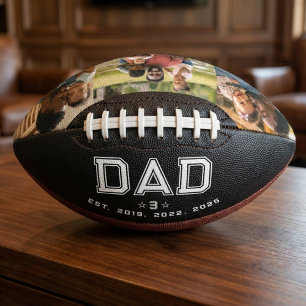 Papa Opgericht Jaar Bold Zwart 3 Foto American Football