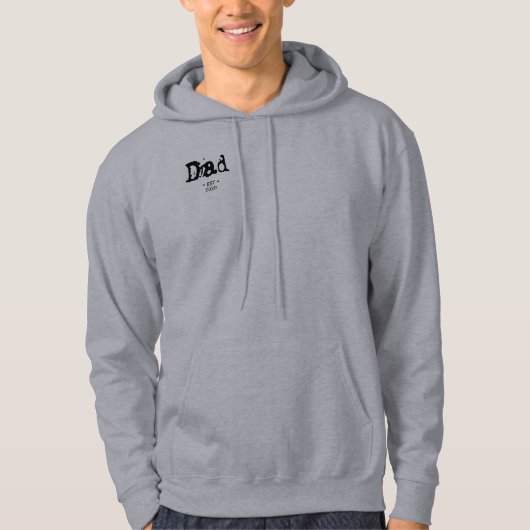 Papa opgericht jaar hoodie (Voorkant)
