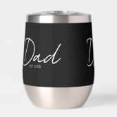 Papa Opgericht Minimal Modern Schrift Zwart (Voorkant)