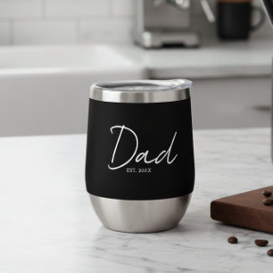 Papa Opgericht Minimal Modern Schrift Zwart