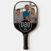 Papa Opgericht. Moderne, vette namen van kinderen Pickleball Paddle (Voorkant)