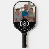 Papa Opgericht. Moderne, vette namen van kinderen Pickleball Paddle (Achterkant)