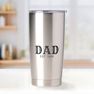 Papa Opgericht Nieuw Cadeau Voor Papa Geïsoleerde Drinkbeker