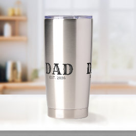 Papa Opgericht Nieuw Cadeau Voor Papa Geïsoleerde Drinkbeker