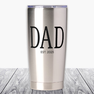 Papa Opgericht Nieuw Cadeau Voor Papa Geïsoleerde Drinkbeker