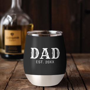 Papa Opgericht Nieuw Cadeau voor Papa Zwart Wit