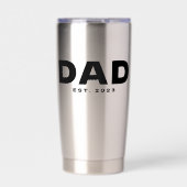 Papa Opgericht Nieuwe Papa Cadeau Geïsoleerde Drinkbeker (Voorkant)