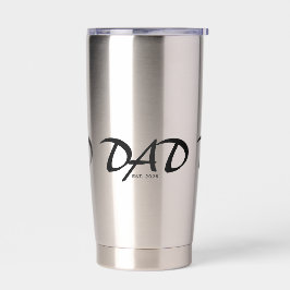 Papa Opgericht Nieuwe Papa Cadeau Geïsoleerde Drinkbeker