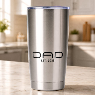 Papa Opgericht Nieuwe Papa Cadeau Geïsoleerde Drinkbeker