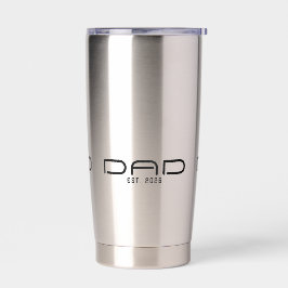 Papa Opgericht Nieuwe Papa Cadeau Geïsoleerde Drinkbeker