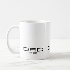 Papa Opgericht Nieuwe Papa Cadeau  Koffiemok