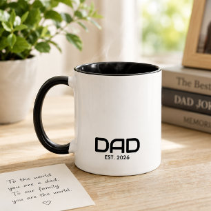 Papa Opgericht Nieuwe Papa Cadeau Mok