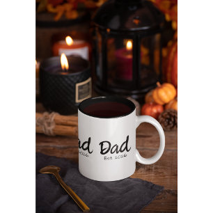 Papa Opgericht nieuwe papa cadeau twee tonen Mok