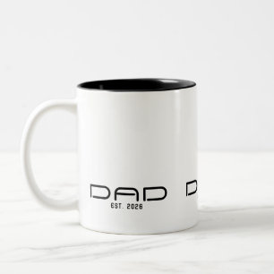 Papa Opgericht Nieuwe Papa Cadeau Tweekleurige Koffiemok
