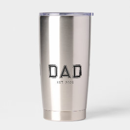 Papa Opgericht Nieuwe Papa Geschenk Geïsoleerd Geïsoleerde Drinkbeker