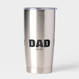 Papa Opgericht Nieuwe Papa Geschenk Geïsoleerd Geïsoleerde Drinkbeker