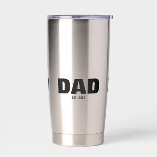 Papa Opgericht Nieuwe Papa Geschenk Geïsoleerd Geïsoleerde Drinkbeker