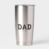 Papa Opgericht Nieuwe Papa Geschenk Geïsoleerd Geïsoleerde Drinkbeker (Links)