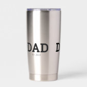 Papa Opgericht Nieuwe Papa Geschenk Geïsoleerd Geïsoleerde Drinkbeker (Voorkant)