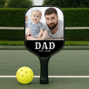 Papa Opgericht Pret Typography Foto Pickleball Paddle