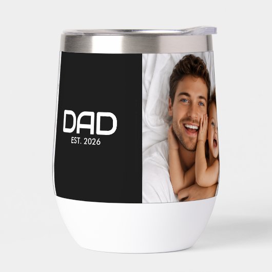 Papa Opgericht Script Zwart 2 Foto (Links)