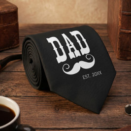 Papa Opgericht Snor jaar western vintage Stropdas