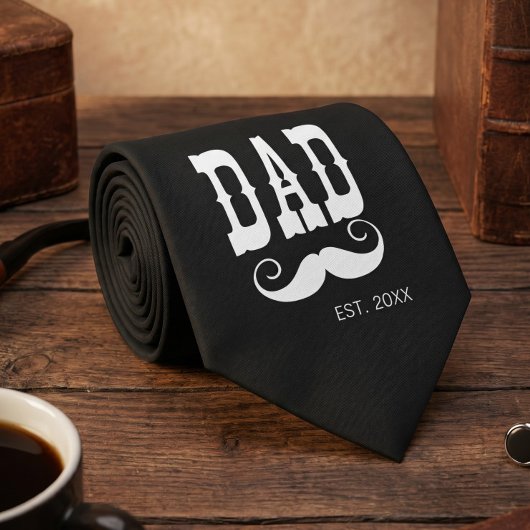 Papa Opgericht Snor jaar western vintage Stropdas