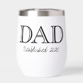 Papa Opgericht Vet Zwart Wit (Achterkant)