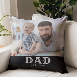 Papa Opgericht Vette Typografie Foto Kussen