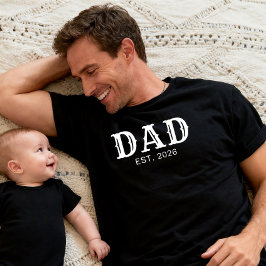 Papa Opgericht Vette Witte Typografie T-shirt