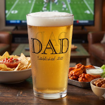 Papa Opgericht Vette Zwarte Tekst Bier