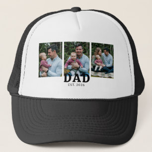 Papa Opgericht Vettig Modern Zwart 3 Foto Trucker Pet