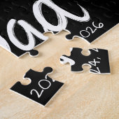 Papa Opgericht witte script 3 foto Legpuzzel (Zijkant)