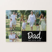 Papa Opgericht witte script 3 foto Legpuzzel (Horizontaal)