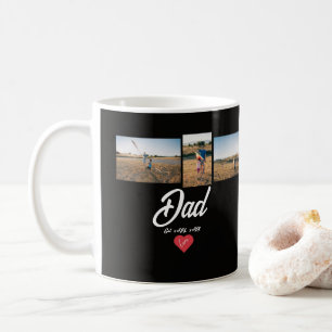 Papa Opgericht Witte Script Rode Hart 3 Foto  Koffiemok