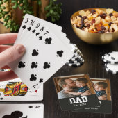 Papa Opgerichte Moderne Vette Tekst Pokerkaarten (Insitu)
