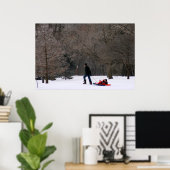 Papa ophalen poster (Thuiskantoor)