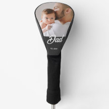 Papa Oprichtingsjaar Modern Vet Schrift Golf Headc
