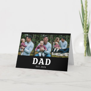 Papa Oprichtte Kühne Moderne Zwarte 3 Foto Kaart
