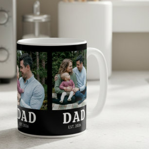 Papa Oprichtte Kühne Moderne Zwarte 3 Foto Koffiemok